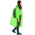 thumbnail image 6 of Disposable Rain Ponchos for Adults Bulk Pack - Waterproof Emergency Raincoat with Drawstring Hood & Elastic Sleeves (43.31" x 23.62") - for Travel, Hiking, Concerts & Outdoor Events, 6 of 9