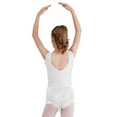 thumbnail image 2 of Alvivi Kids Girls Tassel Latin Dance Dress Rhinestone Gymnastic Leotard Skating Competition Costume Dancewear White 14, 2 of 6