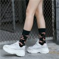 thumbnail image 5 of Chaussettes pour Femmes Mode Femmes Chaussettes en Coton à Blocs de Couleur Chaudes Chaussettes Décontractées à Losanges Colorés Chaussettes de Robe Chaussettes de Noël en Liquidation, 5 of 5