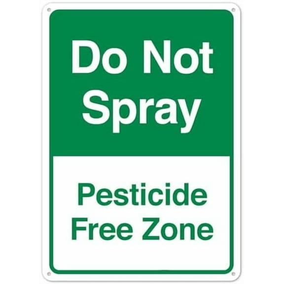 Do Not Spray Sign Facility Signs,Campground Safety Signs Metal Tin Sign 8x12 Inch Clear Warning for Home & Busines