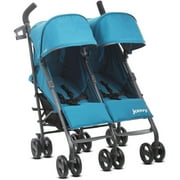 Angle View: Joovy Twin Groove Ultralight Double Stroller, Turquoise
