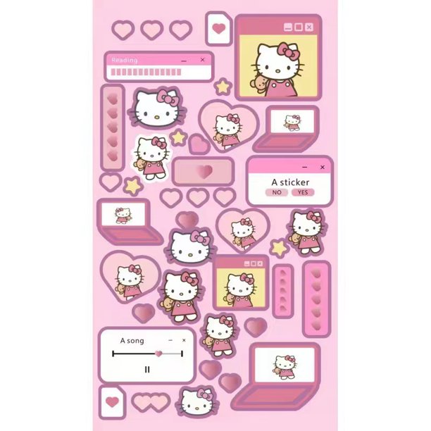 Sanrio Goo Tarjeta Pegatina Láser Kuromi Corea Lindo Manual Gao Jiahui unisex