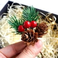 thumbnail image 2 of 10 Uds. De púas navideñas, piña, baya roja, aguja, decoraciones navideñas delicadas artificiales, 2 of 4