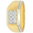 thumbnail image 2 of Mens 14K Gold Plated Sterling Silver Cubic Zirconia - Mens Ring, 2 of 6