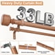 thumbnail image 3 of Barras de Cortina Dobles de Madera para Ventanas de 36 a 72 Pulgadas Barra de Cortina Doble Decorativa Ajustable de 1 pulgada Boho de Servicio Pesado, 3 of 7