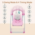 thumbnail image 5 of ANJORALA Baby Swings for Infants Toddler, Portable Newborn Swing Bouncer, Bluetooth(Pink), 5 of 10