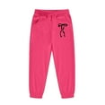 thumbnail image 5 of XEGLSBU Fall Outfits for Girls Size 8-10 Girls Letter Print Hoodie and Pants Casual 2 Pcs Outfit Comfortable Daily Wear Cute Toddler Soft Jogger Hot Pink Size 4-5 Years, 5 of 6