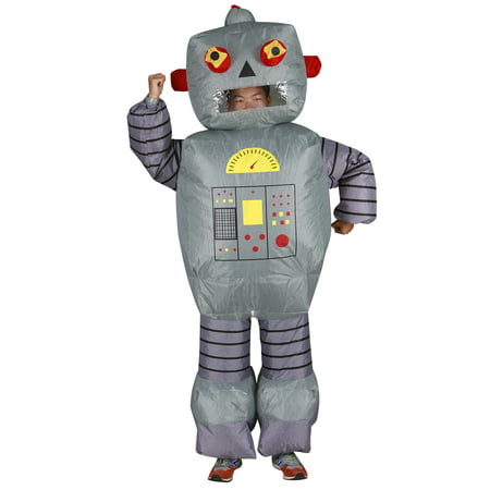 Holidayana Robot Adult Halloween Inflatable Costume with Fan Box, Blow Up Adult Costumes for Halloween and Theme Parties