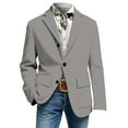 thumbnail image 3 of Boys Corduroy Formal Sport Coat Jacket For Kids Casual Autumn Spring Three Button Suit, 3 of 5