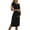 Black, variant on Women's Maternity Dress Short Sleeve Split Pregnancy Dresses Maternity Clothes
