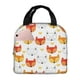 thumbnail image 1 of Easygdp Cute Fox with Heart Bolsa Térmica Premium - Tela Oxford Impermeable, Gran Capacidad, Bolsillo Frontal, Unisex para Trabajo, Escuela, Actividades al Aire Libre y Picnics, 1 of 8