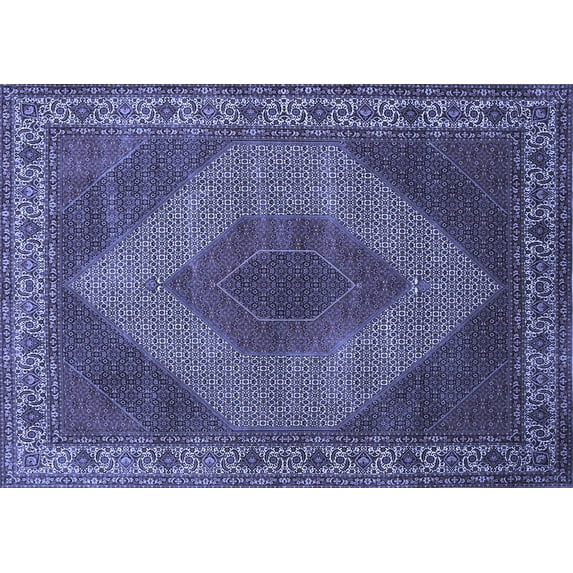 Ahgly Company Indoor Rectangle Persian Blue Traditional Area Rugs, 6' x 9'