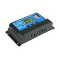 thumbnail image 2 of Contrôleur de Charge Solaire 30A 12V/24V Identification Automatique PWM Paramètres Affichage LCD Réglable Contrôleur Solaire Double Port USB Contrôleur de Panneau Solaire avec Mode de Délai Optique, 2 of 7