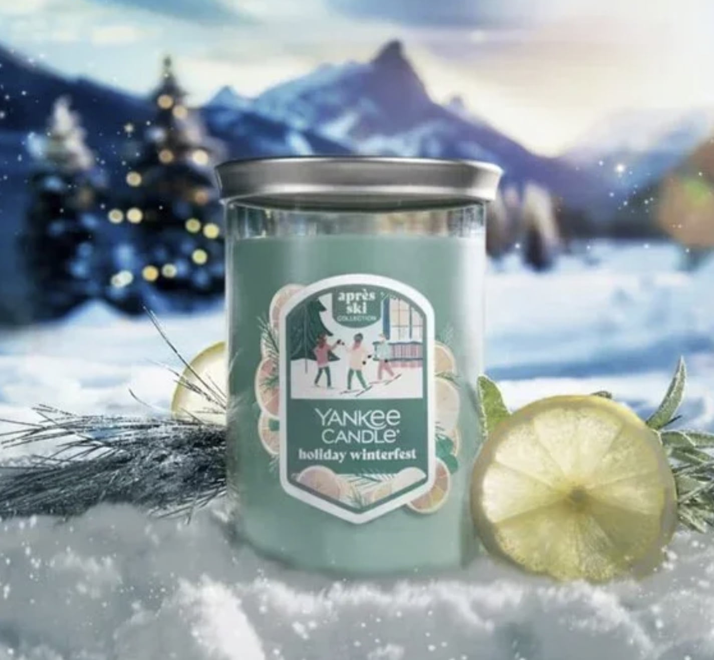 Yankee Candle Aprs Ski Collection Holiday Winterfest Large 2-Wick