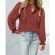thumbnail image 4 of Blusa de Mujer PRETTYGARDEN Manga Abullonada con Encaje Talla M, 4 of 6