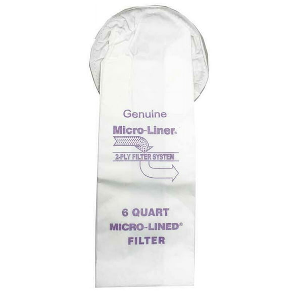 Compatible with ProTeam MicroLined Generic 6 Quart Bags. 10 Pack
