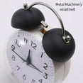 thumbnail image 4 of Retro Double Bells Alarm Clock Not Ticking Quiet Large 4Inch Bedsides Clock Perfect For Heavy Sleepers, 4 of 8