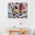 thumbnail image 2 of Orinice Birds Branch Snow Fine Art Aesthetic Poster Print Wall Painting for Home Office Decor 20x16in, 2 of 6