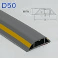 thumbnail image 2 of Power Cord Soft PVC Cover Floor Cable Protector Floor Cable Trough Cable Manager yellow-gray, 2 of 6