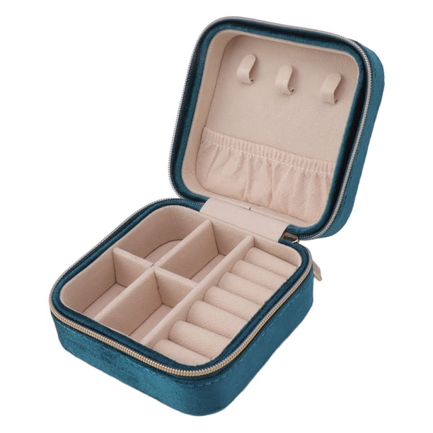 Organizador de joyas de viaje, caja de terciopelo para guardar joyas, caja de terciopelo para guardar joyas, caja de joyería portátil de mayor durabilidad