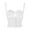 White, variant on Womens Corset Top Lace Mesh Vintage Spaghetti Strap Open Boned Corset Going Out Party Trendy Top White S