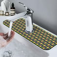 thumbnail image 7 of Logiee Mardi Gras Print Kitchen Sink Splash Guard Faucet Mat for Splash Guard Behind Faucet Drip Catcher for Kitchen,Bathroom,Sink Mat,Dish Drying Mat,Bathroom-15" X 5.5", 7 of 7