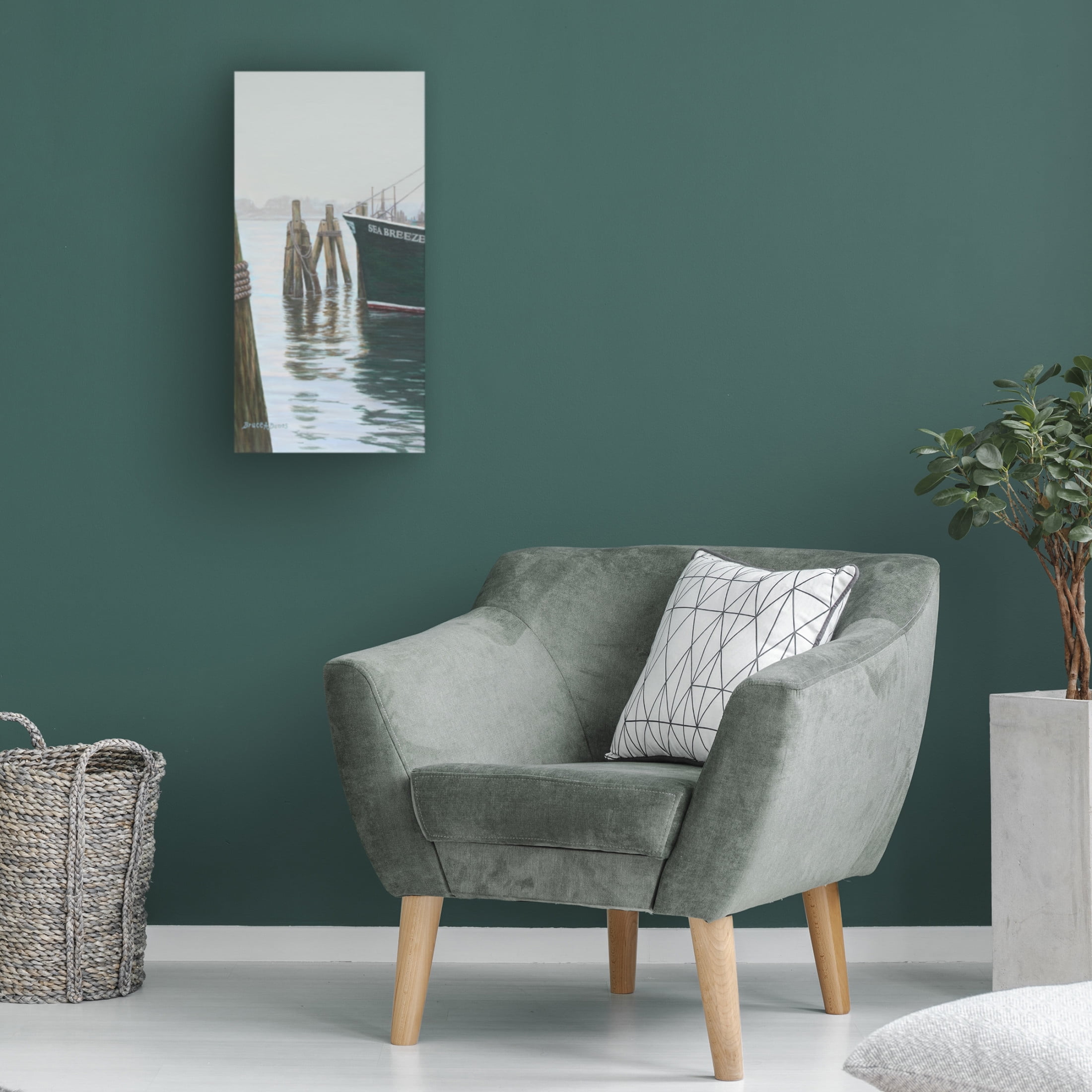 Canvas Wall Art - Bruce Dumas 'Sea Breeze' Wall Art for Living Room, Bedroom, or Office Décor by Trademark Fine Art - 10 x 19 Inches
