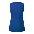 thumbnail image 3 of Women's Levelwear  Royal Buffalo Sabres Macy Banner Arch Tank Top, 3 of 3