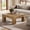 Natural, variant on Tribesigns 39.37" Low Square Coffee Table, Farmhouse Large Tea Accent Table Center Table for Living Room(Rustic Brown)