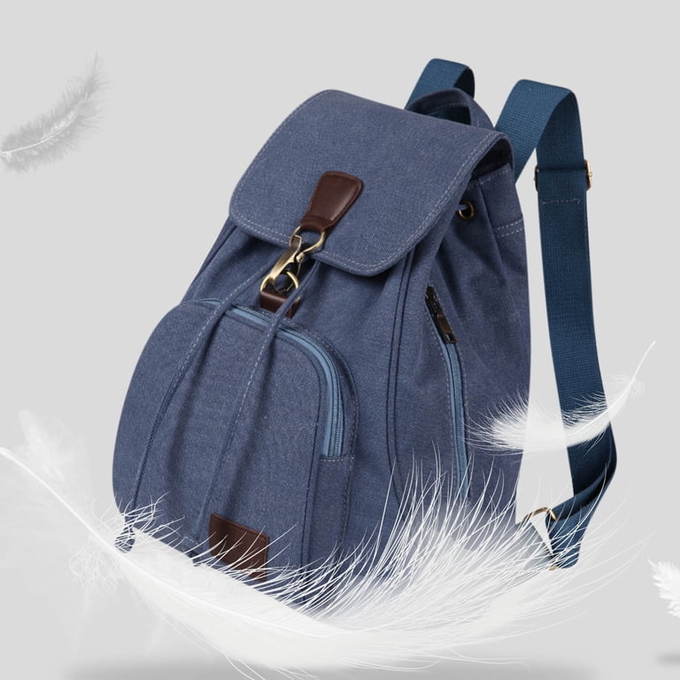 SDJMa Vintage Canvas Backpack Purse for Women Men, 11.8 display picture 3