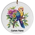 thumbnail image 2 of Parakeet Ornament, Bird Ornament with Parakeet Design, Ornament for Animal Lovers, Gift for Women, Men, Boys, Girls, Gift for Birthdays & Christmas, Christmas Ornament 2025, 2 of 5