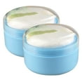 thumbnail image 2 of 2pcs Baby Powder Puff Box Useful Powder Puff Storage Case Infants Skin Care Powder Puff Box for Newborn Toddlers (Blue), 2 of 6