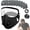 Black, variant on Reusable Carbon Filter Dust Mask With Eye Protection, Breathable 6-Layer Filtration for Woodworking, Cycling, Outdoor Work