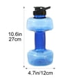 thumbnail image 3 of LEHOZIHEQ Dumbbell Shape Water Bottle, Portable Weight Water Bottles, Dumbbells Travel Cup, Eco-Friendly Cup for Gym, Yoga, Running, Outdoors, Cycling, and Camping, 3 of 7