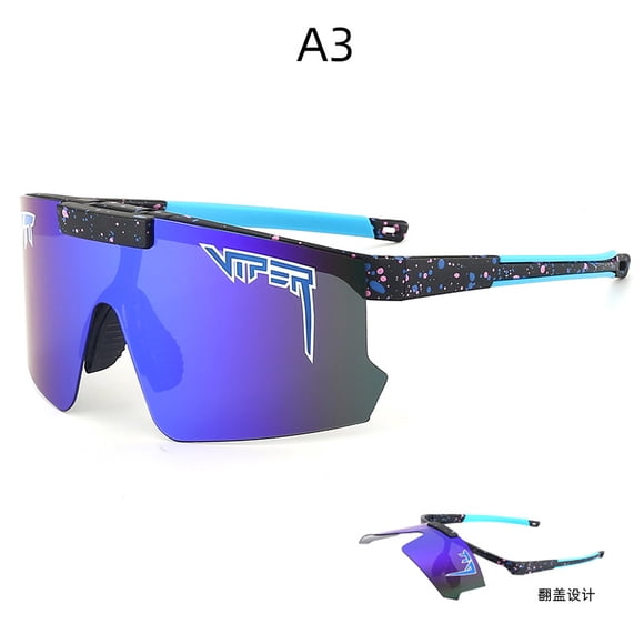 New Cycling Flip Sunglasses Coated Colorful Outdoor Cycling Sunglasses Mountain Climbing Anti-UV Riding Sunglasses