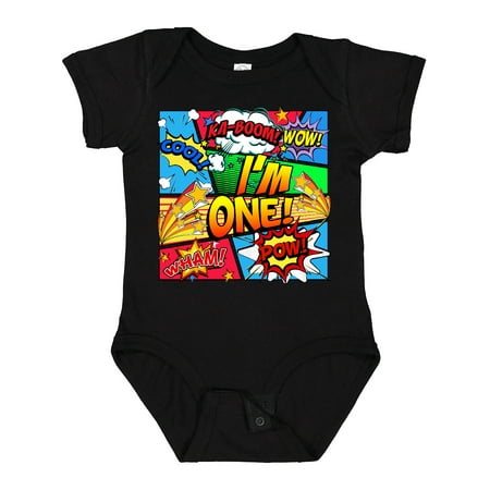 

Inktastic I m One Comic Book Gift Baby Boy or Baby Girl Bodysuit