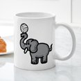 thumbnail image 3 of CafePress - Elephant Volleyball - 11 oz Ceramic Mug - Novelty Coffee Tea Cup, 3 of 4