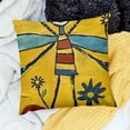 thumbnail image 2 of BANET   Embroidered Decorative Throw Pillows Covers for Sofa Decor Cushion Cases (Bee Boy) 20x20in, 2 of 5