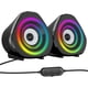 thumbnail image 1 of Altavoces para computadora PC de escritorio Altavoces para computadora portátil RGB Mini altavoz para juegos con alimentación USB para PC, computadora portátil y tabletas, 1 of 6