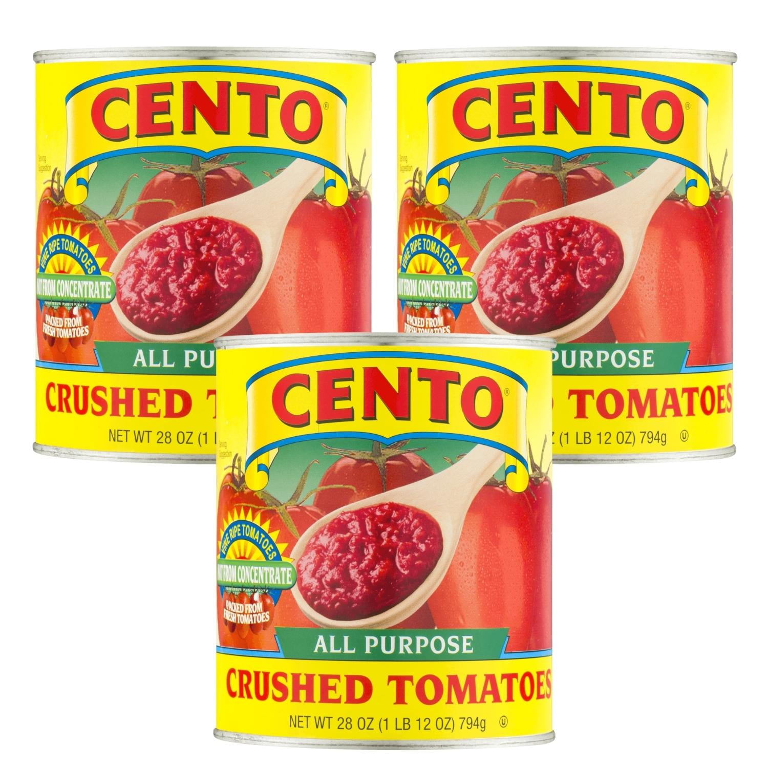 Cento Crushed Tomato Sauce 28oz Can NonGMO & No Preservatives Added