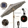 thumbnail image 5 of Patio Umbrella Clearance 9 ft Sunbrella,Outdoor Table Umbrella with 40 LED Solar Lights of Waterproof for Garden, Deck, Backyard, Pool and Beach, 5 of 5