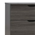 thumbnail image 2 of Dresser with 6 Drawers and Cut Out Pulls, Distressed Gray, 2 of 5