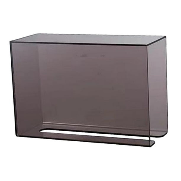 Portarrollos de papel higiénico, caja de pañuelos para toallas de mano, montado en la pared, sin perforaciones, ahorra espacio Negro l