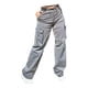 thumbnail image 1 of Pantalón Cargo Holgado Tiro Alto Bolsas Laterales Gris, 1 of 2