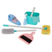 Kid Connection 21-Piece Pretend Cleaning Set with Sound Vacuum, Mop, Broom, Bucket & Cleaning Accessories