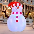 thumbnail image 3 of GOOSH Christmas Inflatable 5 FT Snowman Inflatable with 360° Rotating Light, Snowman Blow Up Cute Snowman Outdoor Christmas Decorations, Xmas Inflatables Outdoor Decorations Clearance for Garden/Patio, 3 of 7