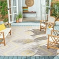 thumbnail image 2 of SAFAVIEH Courtyard Mervyn Botanical Indoor/Outdoor Area Rug, Pink/Gold, 8' x 10', 2 of 9