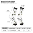 thumbnail image 6 of Uemuo Gnome Sweet Honey Pattern Women's Crew Socks, Soft Durable Breathable Moisture-Wicking with Odor Control Cotton socks, 6 of 9