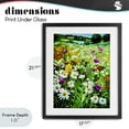 thumbnail image 4 of Stupell Industries Coastal Hillside Fusion Meadow Black Framed Print Under Glass, 17 x 21, by Lee Ann Zirbes, 4 of 8
