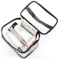 thumbnail image 4 of Bolsa de maquillaje transparente, bolsa de almacenamiento de maquillaje portátil, bolsa de maquillaje de viaje, 4 of 6